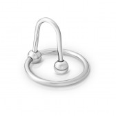 Bijou intime en acier inoxydable avec sperm-stopper pour stimulation urétrale.