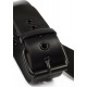 Collier en similicuir noir avec laisse - boutique bdsm