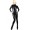 Catsuit en latex pour femme avec ouverture zippée sur les seins